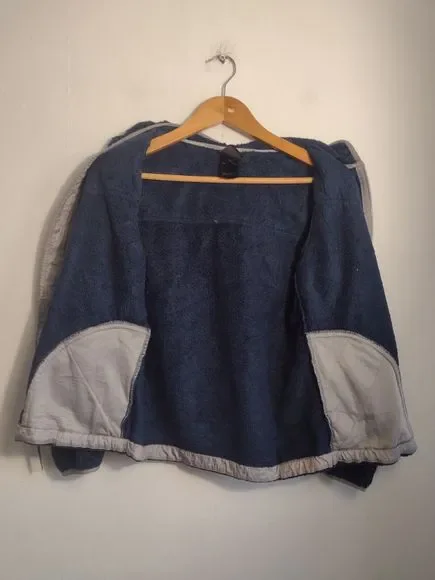 Girl's North Face Blue Fluffy Fleece Jacket Large Age 14 15 16 Year's Ladies XS - Picture 4 of 7